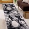World Rug Gallery Contemporary Abstract Circles Non Shedding Soft Area Rug 2' x 7' Black 389BLACK2x7 - alternate 9